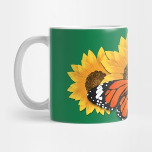 Monarch butterfly with SunFlower Mug